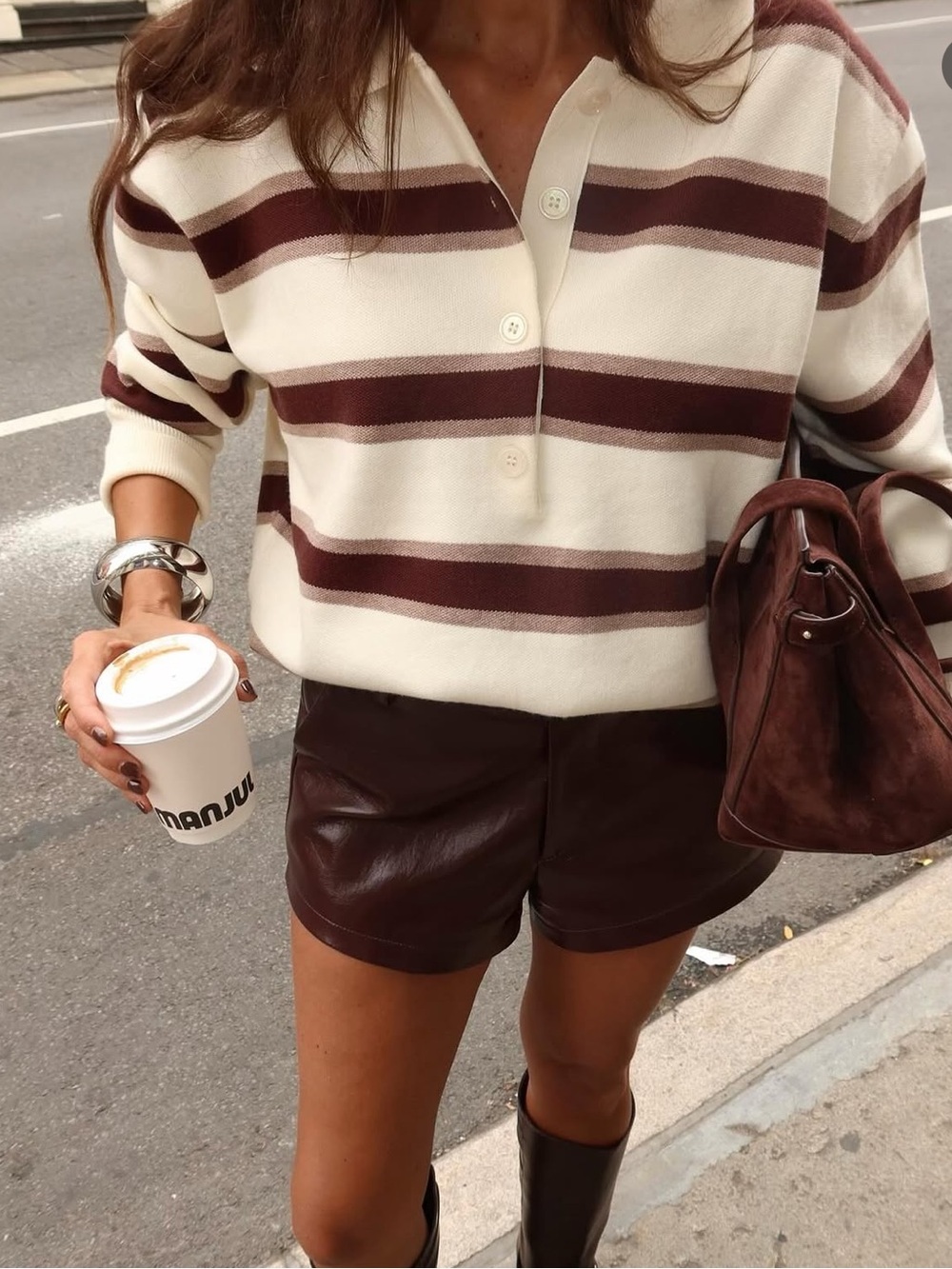 MARTI collection striped button sweater